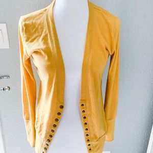 Mustard Snap Cardi